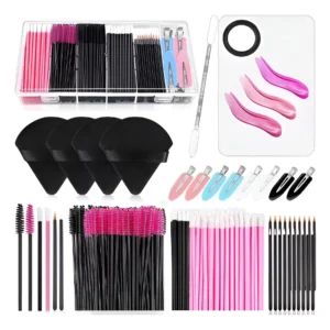 Kit De Brochas Para Maquillaje Desechable Con Herramientas