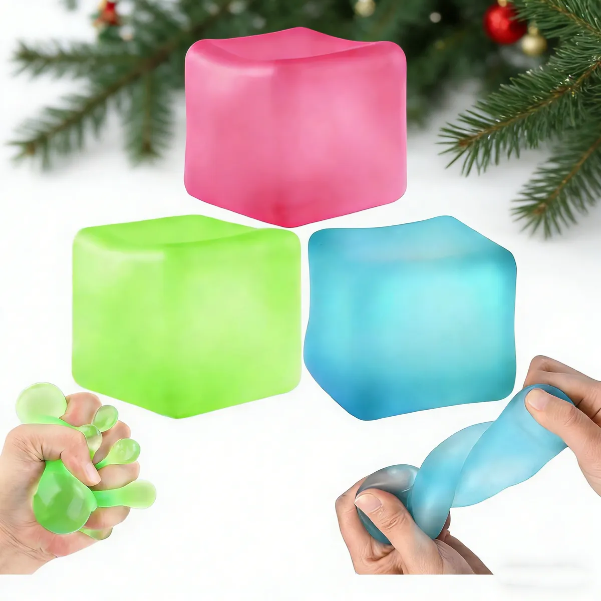 3 Cubos Fidget Antiestrés, Squishy,juguete Ansiedad Adultos