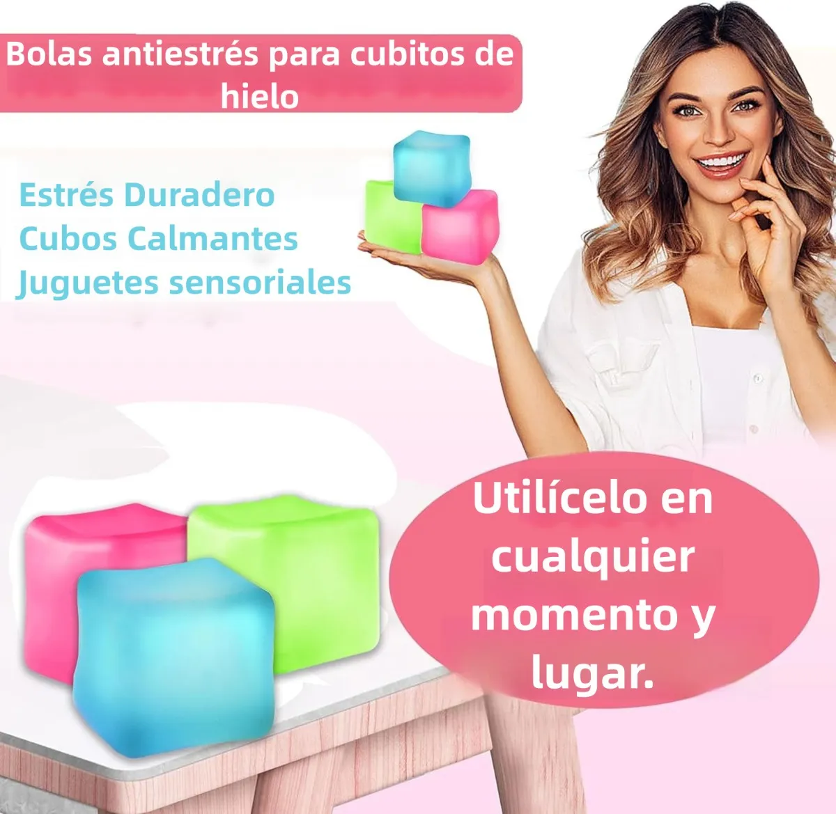 3 Cubos Fidget Antiestrés, Squishy,juguete Ansiedad Adultos - 图片 2